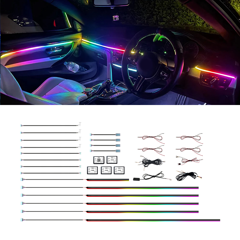Car Ambient Light Interior Lig - Led Ambient Interior Car Lights App Control recension och pris