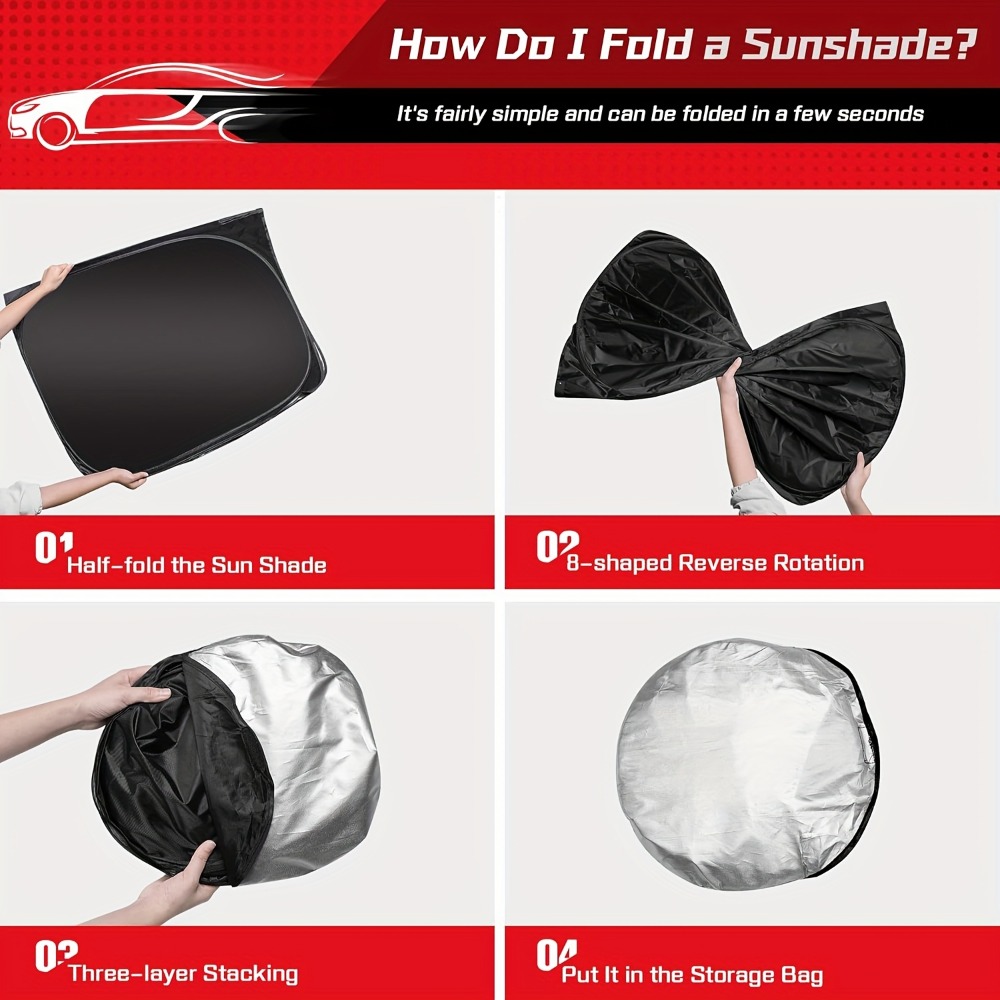 Car Windshield Sunshade Car Fr - Car Sunshade Windshield Umbrella Foldable recension och pris