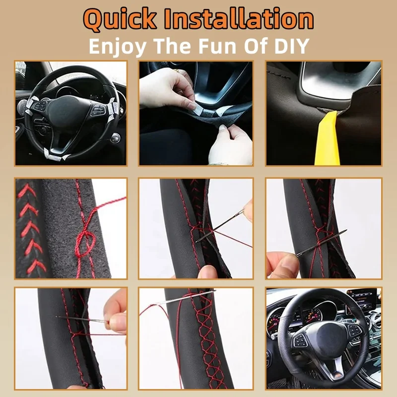 Car Steering Wheel Cover For J - Car Steering Wheel Cover Anti Slip Breathable recension och pris