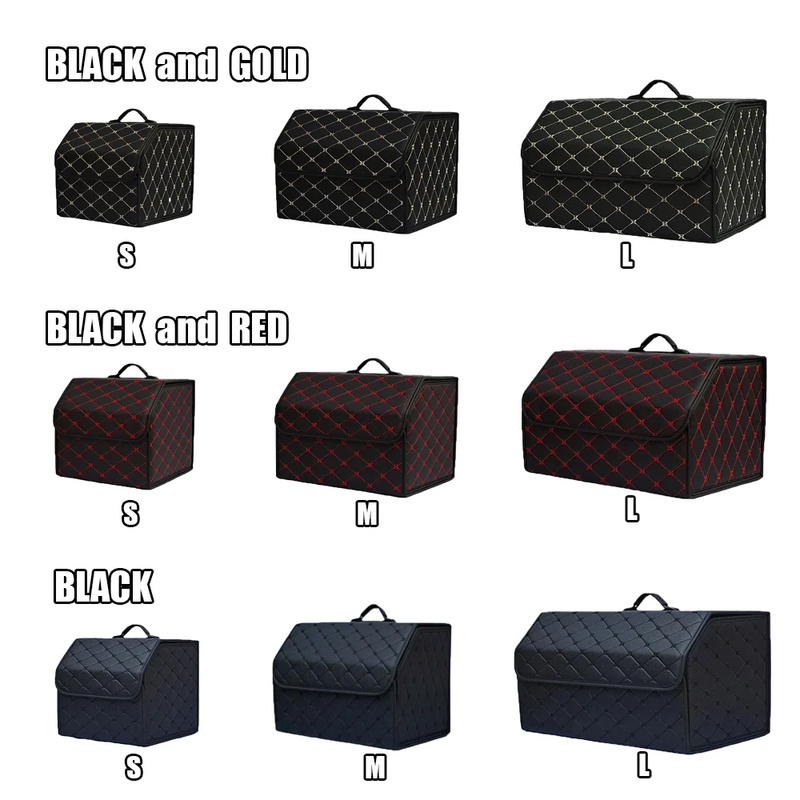 Foldable PU Leather Car Trunk  - Car Trunk Organizer Foldable Storage Box recension och pris