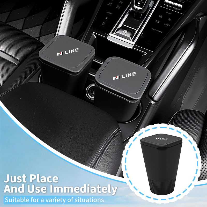 Silicone Car Door Storage Tras - Waterproof Car Trash Can With Lid recension och pris
