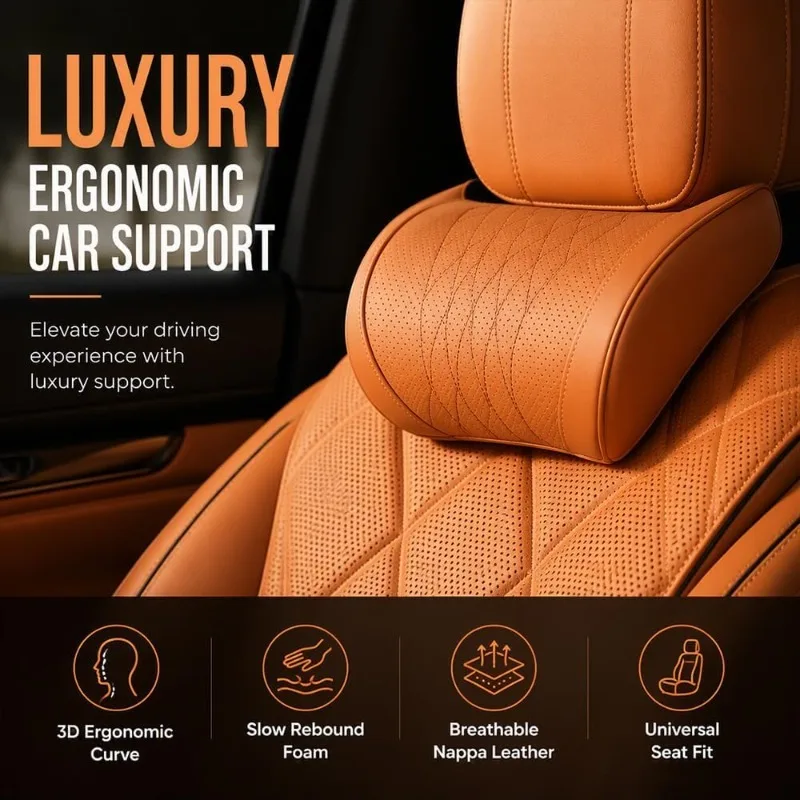Universal Car Headrest Lumbar  - Memory Foam Car Neck Pillow Lumbar Support recension och pris