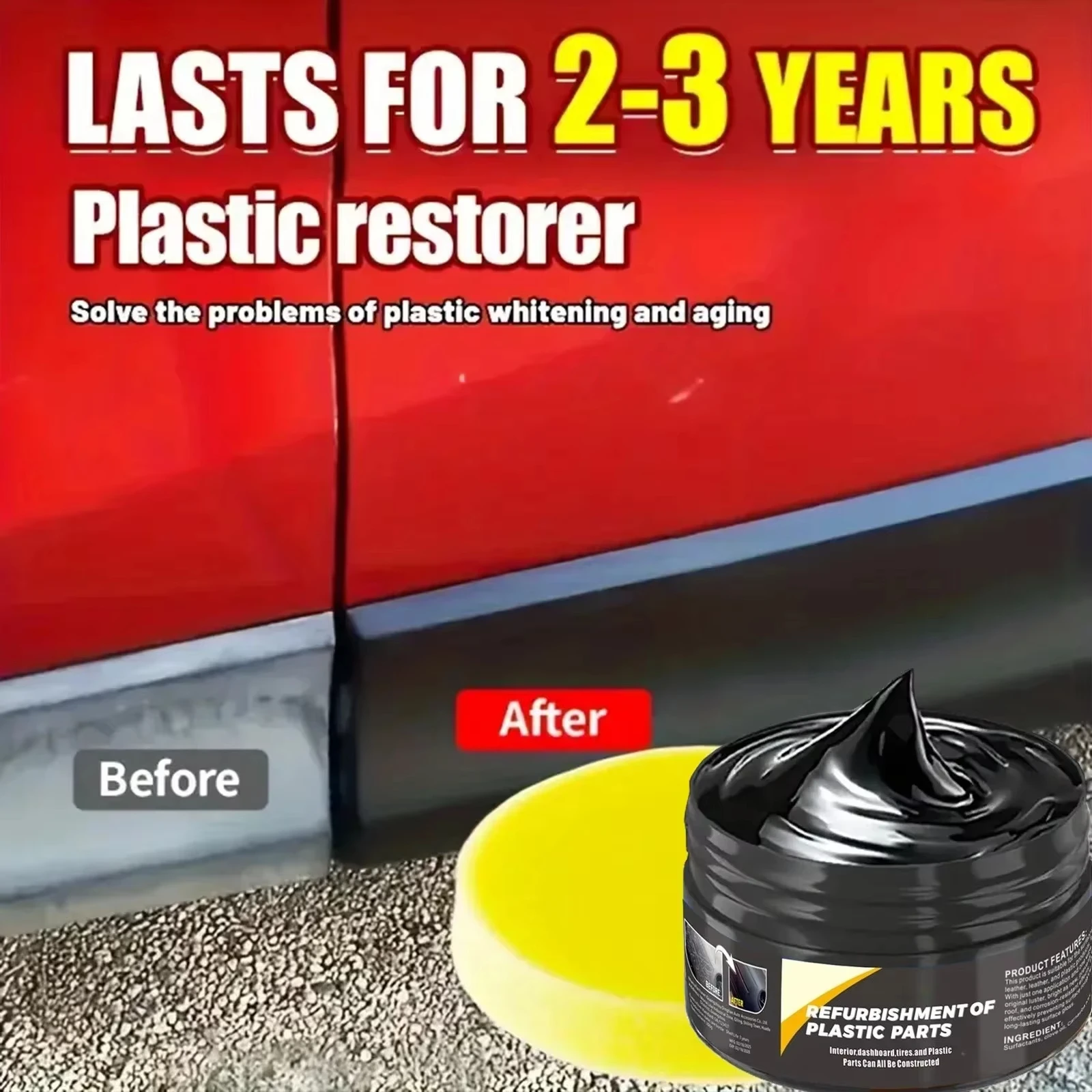 B1257 Car Interior Plastic Lea - Car Scratch Repair Polishing Wax Paste recension och pris